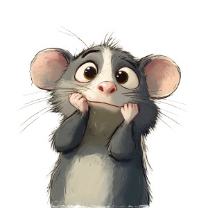 Thinking Possum Storyboard Vinyl Car Decal Sticker – Waterproof & UV-Resistant 4.0"