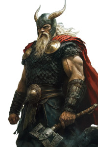 Thor Odin Vinyl Car Decal Sticker – Waterproof & UV-Resistant 4.0"