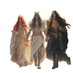 Three Emperors Rose Petals Vinyl Car Decal Sticker – Waterproof & UV-Resistant 4.0"