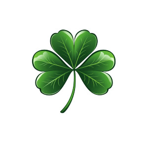 Three Leaf Clover Icon Vinyl Car Decal Sticker – Waterproof & UV-Resistant 4.0"