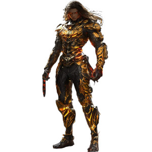 Tiger Knight Cyberpunk Vinyl Car Decal Sticker – Waterproof & UV-Resistant 4.0"