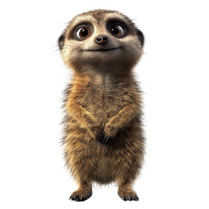 Tiny Disney Meerkat Vinyl Car Decal Sticker – Waterproof & UV-Resistant 4.0"