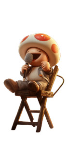 Toad Singing Mic Vinyl Car Decal Sticker – Waterproof & UV-Resistant 4.0"