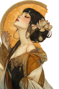 Traditional Watercolor Ink Illustration Vinyl Car Decal Sticker – Waterproof & UV-Resistant 4.0"