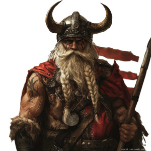 Viking Uncle Sam Vinyl Car Decal Sticker – Waterproof & UV-Resistant 4.0"