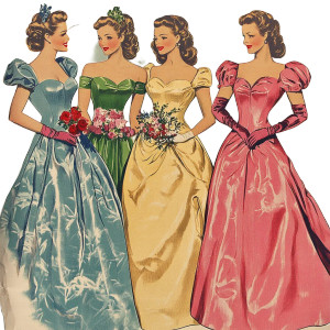 Vintage 1940S Sewing Pattern Vinyl Car Decal Sticker – Waterproof & UV-Resistant 4.0"