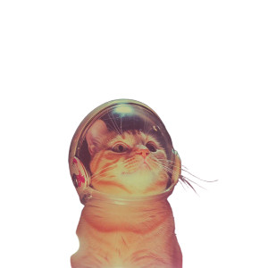 Vintage Cat Space Helmet Vinyl Car Decal Sticker – Waterproof & UV-Resistant 4.0"