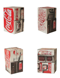 Vintage Coke Cube Design Vinyl Car Decal Sticker – Waterproof & UV-Resistant 4.16"