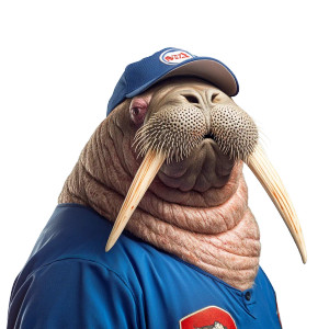 Walrus Dominos Uniform Vinyl Car Decal Sticker – Waterproof & UV-Resistant 4.0"