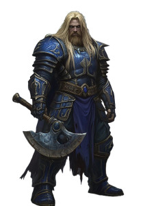 Warcraft Paladin Axe Battle Vinyl Car Decal Sticker – Waterproof & UV-Resistant 4.0"