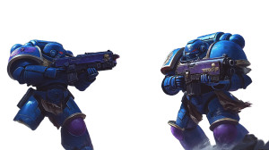 Warhammer Marines Shooting Ruins Vinyl Car Decal Sticker – Waterproof & UV-Resistant 7.14"