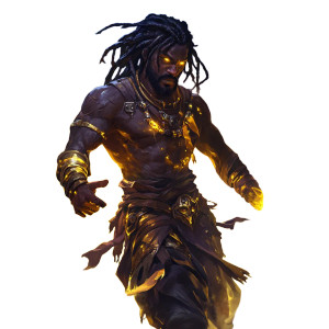 Warrior Golden Magic Space Vinyl Car Decal Sticker – Waterproof & UV-Resistant 4.0"