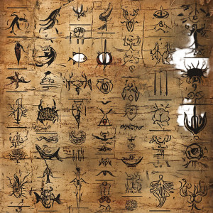 Water Glyphs Fantasy Vinyl Car Decal Sticker – Waterproof & UV-Resistant 4.0"