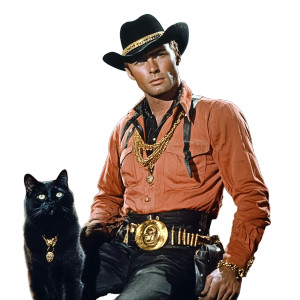 Western Space Cowboy Retro Vinyl Car Decal Sticker – Waterproof & UV-Resistant 4.0"