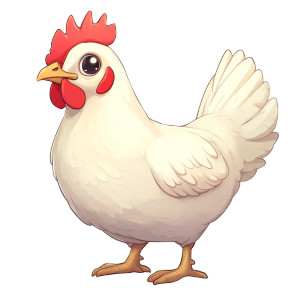 White Female Hen Smile Vinyl Car Decal Sticker – Waterproof & UV-Resistant 4.0"