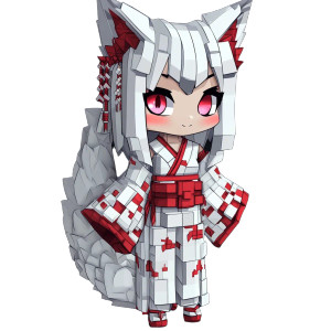 White Kitsune Shrine Maiden Vinyl Car Decal Sticker – Waterproof & UV-Resistant 4.0" White Kitsune Shrine Maiden Vinyl Car Decal Sticker – Waterproof & UV-Resistant 4.0"