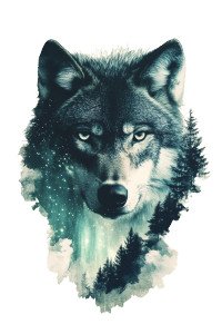 Wolf Northern Lights Sticker Vinyl Car Decal Sticker – Waterproof & UV-Resistant 4.48" Wolf Northern Lights Sticker Vinyl Car Decal Sticker – Waterproof & UV-Resistant 4.48"