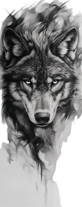 Wolf Six Eyes Hyper Realism Vinyl Car Decal Sticker – Waterproof & UV-Resistant 4.0"
