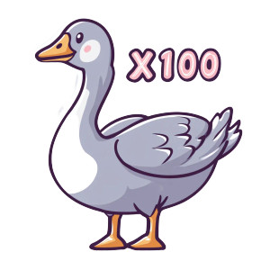 X100 Goose Sticker Vinyl Car Decal Sticker – Waterproof & UV-Resistant 4.0"