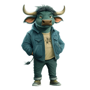 Young Slim Buffalo Dreamworks Vinyl Car Decal Sticker – Waterproof & UV-Resistant 4.0"