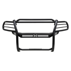 Fits 2012-2021 Nissan Frontier Westin Automotive Grille Guard 40-32075 Sportsman X; Textured Powder Coat; Black; Steel; With Brush Guard; Without Skid Plate; With Step Plate
