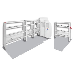 Weather Guard Van Storage System Kit 600-8410X Commercial Shelving Package; White
