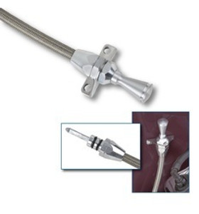 Lokar Stainless Steel Auto Trans Dipstick | Hi-Tech Upgrade for Powerglide Transmission | Flexible Inner Measuring Cable | Billet Aluminum Handle | Firewall Mount Lokar Stainless Steel Auto Trans Dipstick | Hi-Tech Upgrade for Powerglide Transmission | Flexible Inner Measuring Cable | Billet Aluminum Handle | Firewall Mount