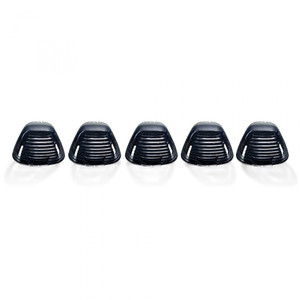 Recon Accessories Roof Marker Light 264142BK Direct Fit Tear-Drop; Smoke Lens; Xenon Bulb; Amber; Set Of 5 Lenses And Bulbs Only Recon Accessories Roof Marker Light 264142BK Direct Fit Tear-Drop; Smoke Lens; Xenon Bulb; Amber; Set Of 5 Lenses And Bulbs Only