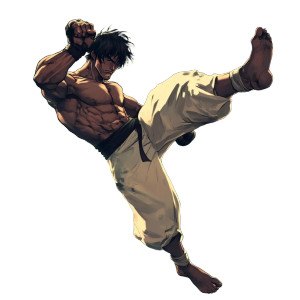 Anime Kickboxer Kick Vinyl Car Decal Sticker – Waterproof & UV-Resistant 8" Anime Kickboxer Kick Vinyl Car Decal Sticker – Waterproof & UV-Resistant 8"