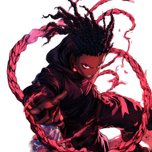 Afro-American Suguru Geto Vinyl Car Decal Sticker – Waterproof & UV-Resistant 8"