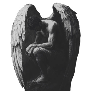 Hidden Angel Burden V2 Vinyl Car Decal Sticker – Waterproof & UV-Resistant 8"