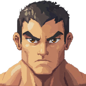 Hero Pixel Art Vinyl Car Decal Sticker – Waterproof & UV-Resistant 8"