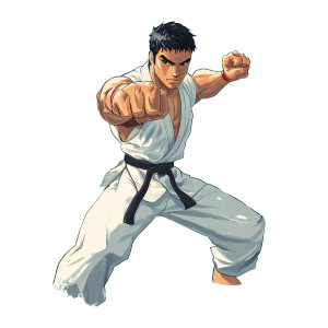 Martial Artist Pose Vinyl Car Decal Sticker – Waterproof & UV-Resistant 8" Martial Artist Pose Vinyl Car Decal Sticker – Waterproof & UV-Resistant 8"