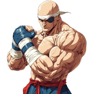 Sagat Mui Thai Vinyl Car Decal Sticker – Waterproof & UV-Resistant 8"