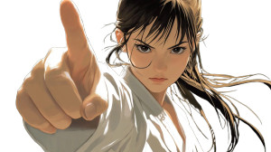 Karate Girl Manga Vinyl Car Decal Sticker – Waterproof & UV-Resistant 8" Karate Girl Manga Vinyl Car Decal Sticker – Waterproof & UV-Resistant 8"