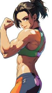 Muscular Anime Woman Vinyl Car Decal Sticker – Waterproof & UV-Resistant 8" Muscular Anime Woman Vinyl Car Decal Sticker – Waterproof & UV-Resistant 8"