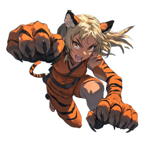 Orange Tiger Hero Vinyl Car Decal Sticker – Waterproof & UV-Resistant 8" Orange Tiger Hero Vinyl Car Decal Sticker – Waterproof & UV-Resistant 8"