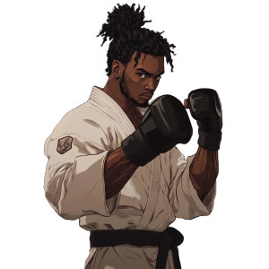 Anime Karate Warrior Vinyl Car Decal Sticker – Waterproof & UV-Resistant 8" Anime Karate Warrior Vinyl Car Decal Sticker – Waterproof & UV-Resistant 8"