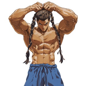 Yusuke Street Fighter Vinyl Car Decal Sticker – Waterproof & UV-Resistant 8"