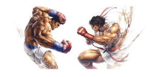 Street Fighters Duel Vinyl Car Decal Sticker – Waterproof & UV-Resistant 8" Street Fighters Duel Vinyl Car Decal Sticker – Waterproof & UV-Resistant 8"