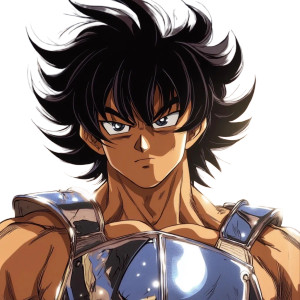 Goku Seiya Fusion Vinyl Car Decal Sticker – Waterproof & UV-Resistant 8"