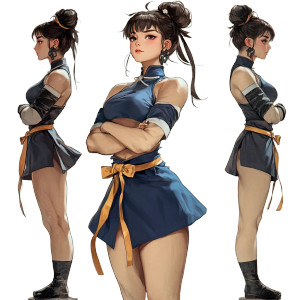 Chunli Three Views Vinyl Car Decal Sticker – Waterproof & UV-Resistant 8"