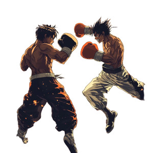 Anime Boxing Hero Vinyl Car Decal Sticker – Waterproof & UV-Resistant 8"