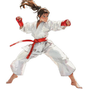 Karate Girl Kicking Vinyl Car Decal Sticker – Waterproof & UV-Resistant 8" Karate Girl Kicking Vinyl Car Decal Sticker – Waterproof & UV-Resistant 8"