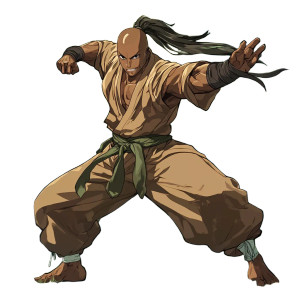 Anime Martial Monk Vinyl Car Decal Sticker – Waterproof & UV-Resistant 8" Anime Martial Monk Vinyl Car Decal Sticker – Waterproof & UV-Resistant 8"