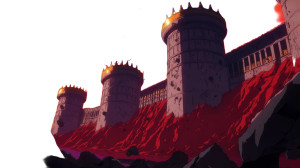 Majestic Saiyan Palace Vinyl Car Decal Sticker – Waterproof & UV-Resistant 8"