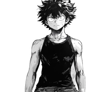 Izuku Midoriya Manga Vinyl Car Decal Sticker – Waterproof & UV-Resistant 8"