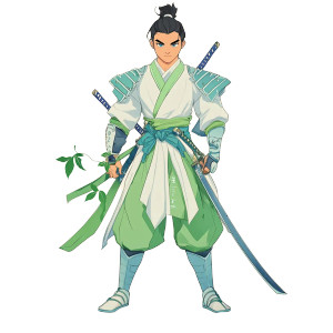 Youthful Samurai Apprentice Vinyl Car Decal Sticker – Waterproof & UV-Resistant 8" Youthful Samurai Apprentice Vinyl Car Decal Sticker – Waterproof & UV-Resistant 8"