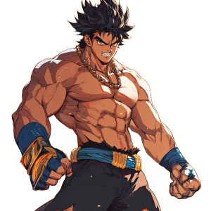 Muscular Anime Character V3 Vinyl Car Decal Sticker – Waterproof & UV-Resistant 8" Muscular Anime Character V3 Vinyl Car Decal Sticker – Waterproof & UV-Resistant 8"