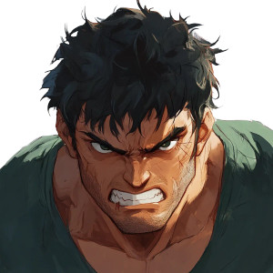 Angry Anime Hulk V2 Vinyl Car Decal Sticker – Waterproof & UV-Resistant 8" Angry Anime Hulk V2 Vinyl Car Decal Sticker – Waterproof & UV-Resistant 8"